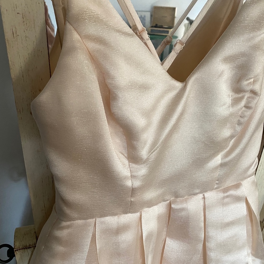 Champagne cocktail/mini length formal dress